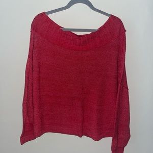 Off the shoulder sweater